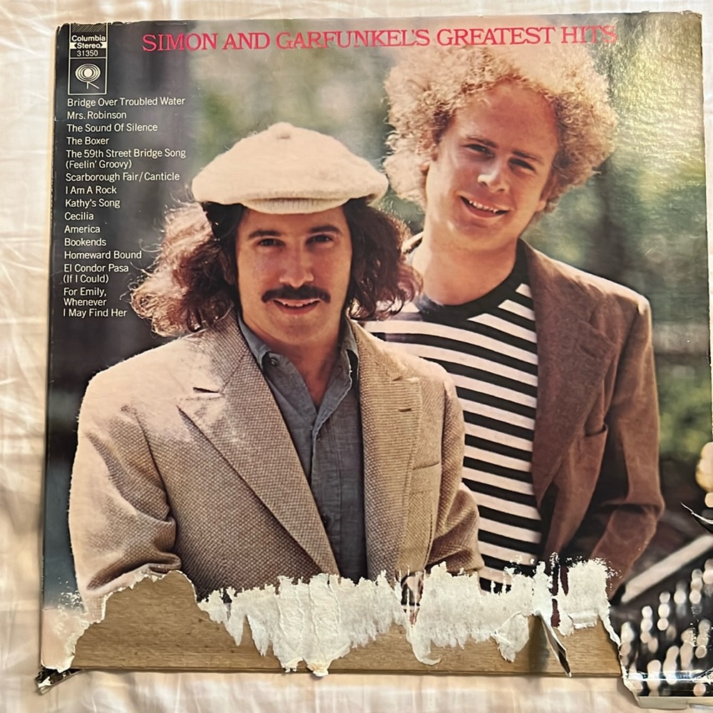 Vintage Original 1972 Simon & Garfunkel Greatest Hits Vinyl Record LP
